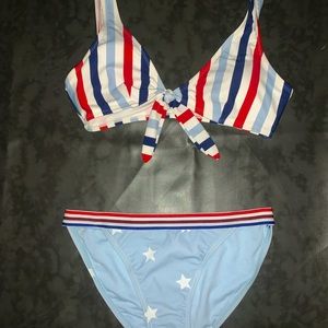 New without Tags Red, White, & Blue Bikini